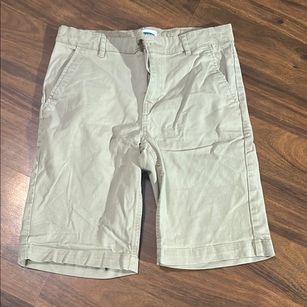 Old Navy Tan Casual Shorts Flat Front Design